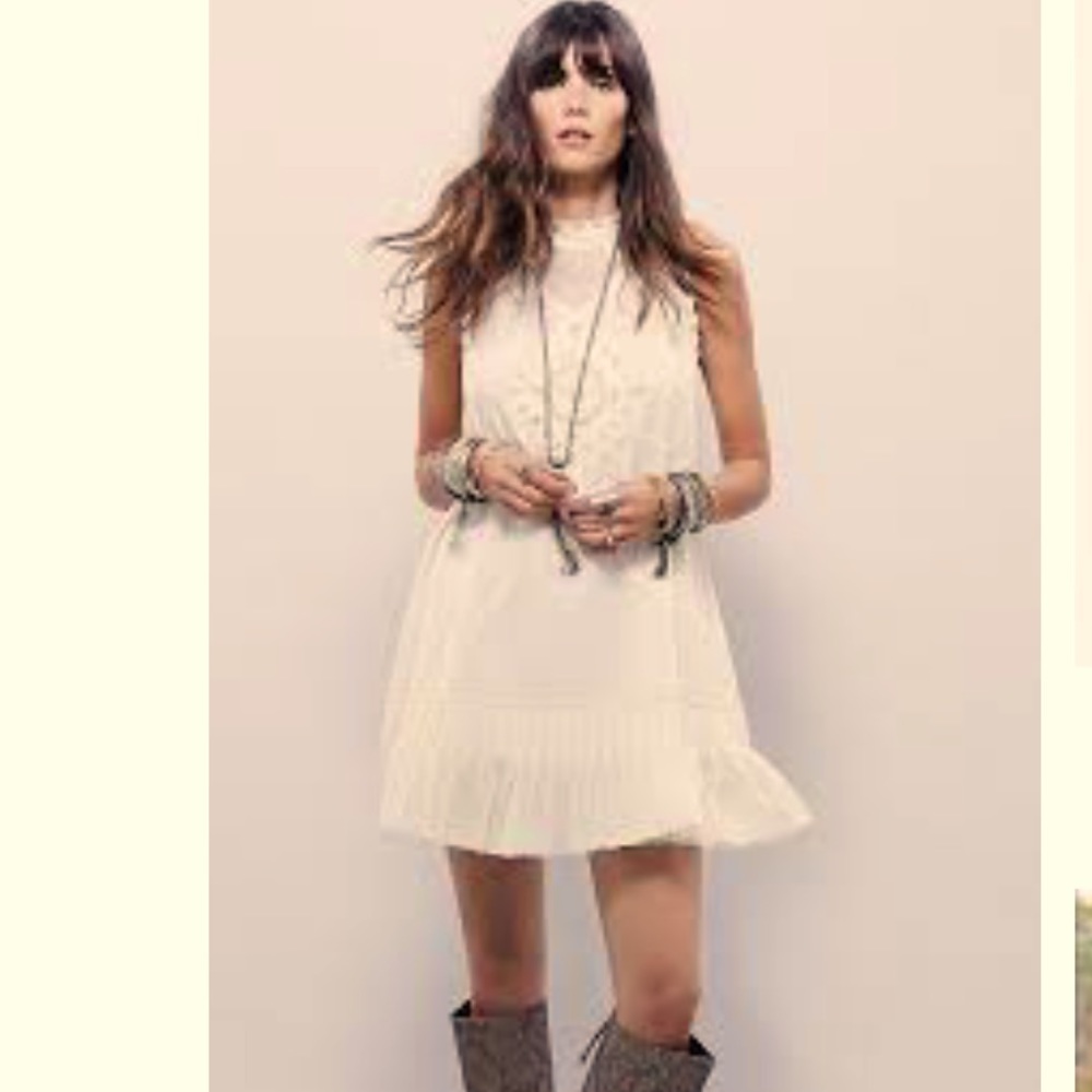 Free People Lace Angel Mini Dress